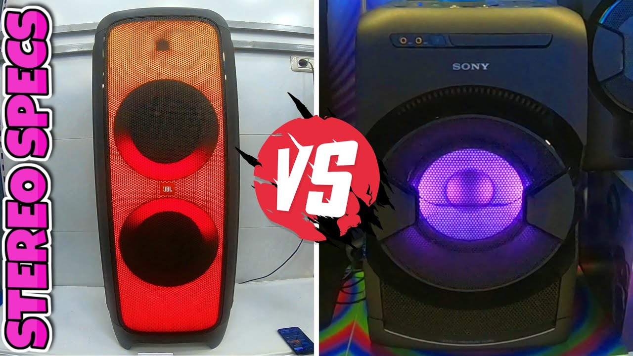 JBL Partybox 1000 vs Sony MHCGT4D | BIG Bass Portable Speakers |  Monster Audio | Best Review 2020
