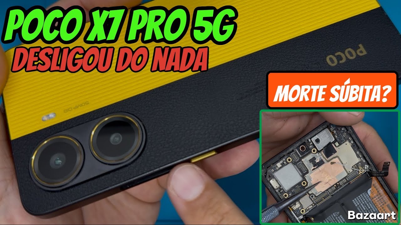 Xiaomi Poco X7 Pro não liga - Parou de ligar do nada | Como abrir passo a passo 