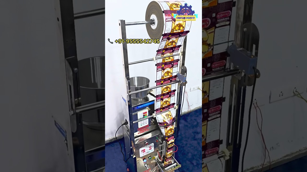 Automatic Pouch Packing & Masala Packaging Machine | #pouchpackingmachine #creatureindustry