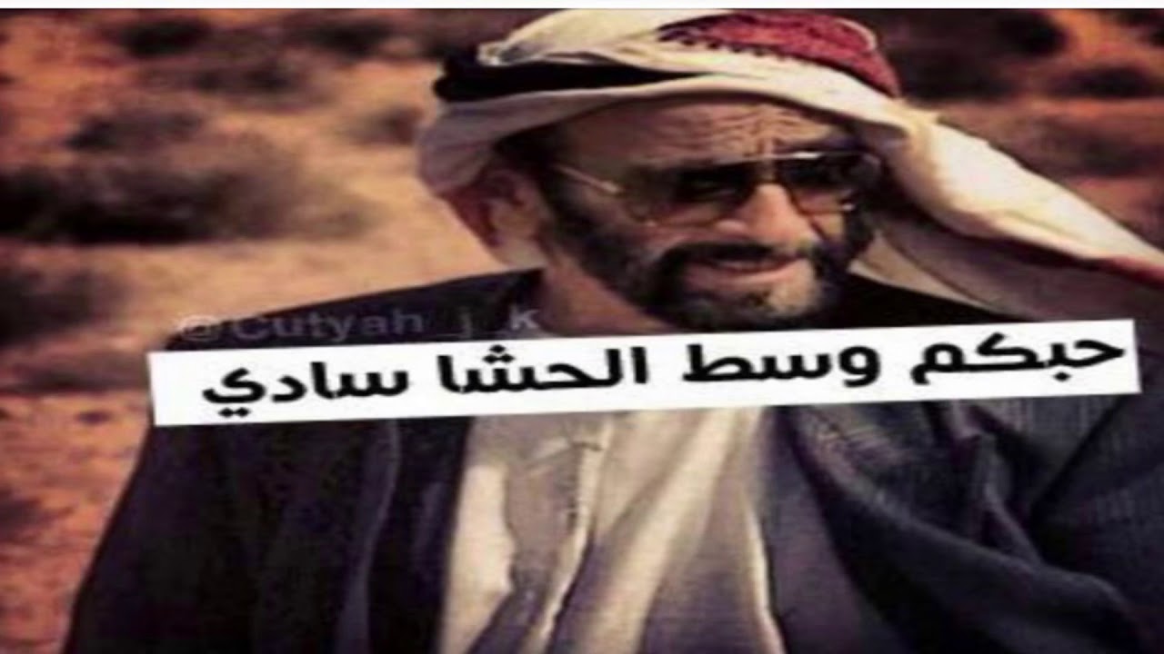 كلمات الشيخ زايد بن سلطان ال نهيان حبكم وسط الحشا سادي غناء المعروف