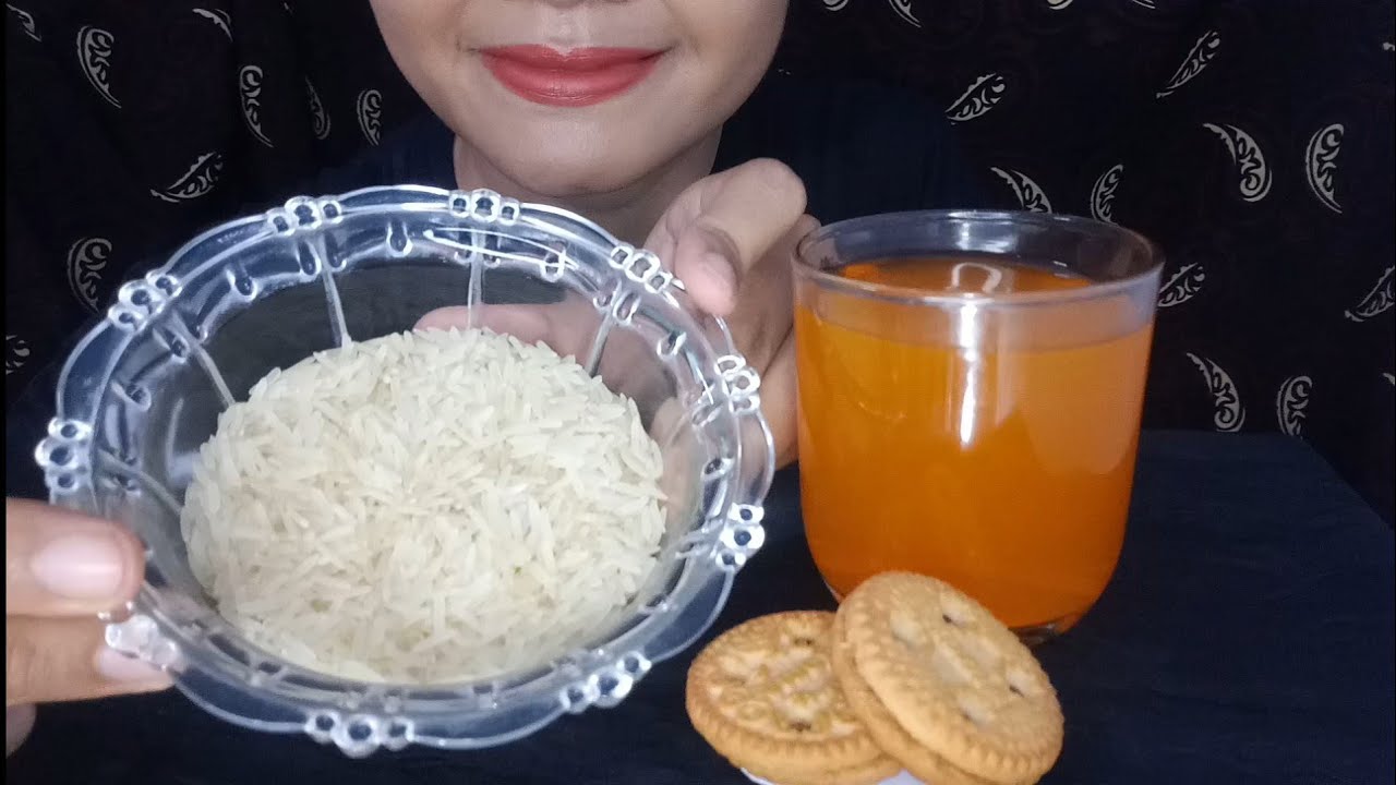 ASMR Raw Rice Eating | Basmati Raw Rice | Makan Beras @ShriASMR