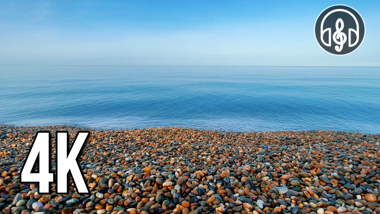Спокойное Чёрное море. Расслабляющие звуки морских волн 15 минут в 4K.