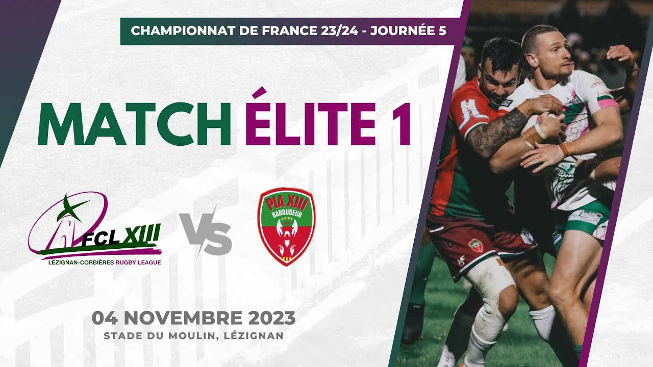 MATCH | Élite - Lézignan VS Pia (J5)