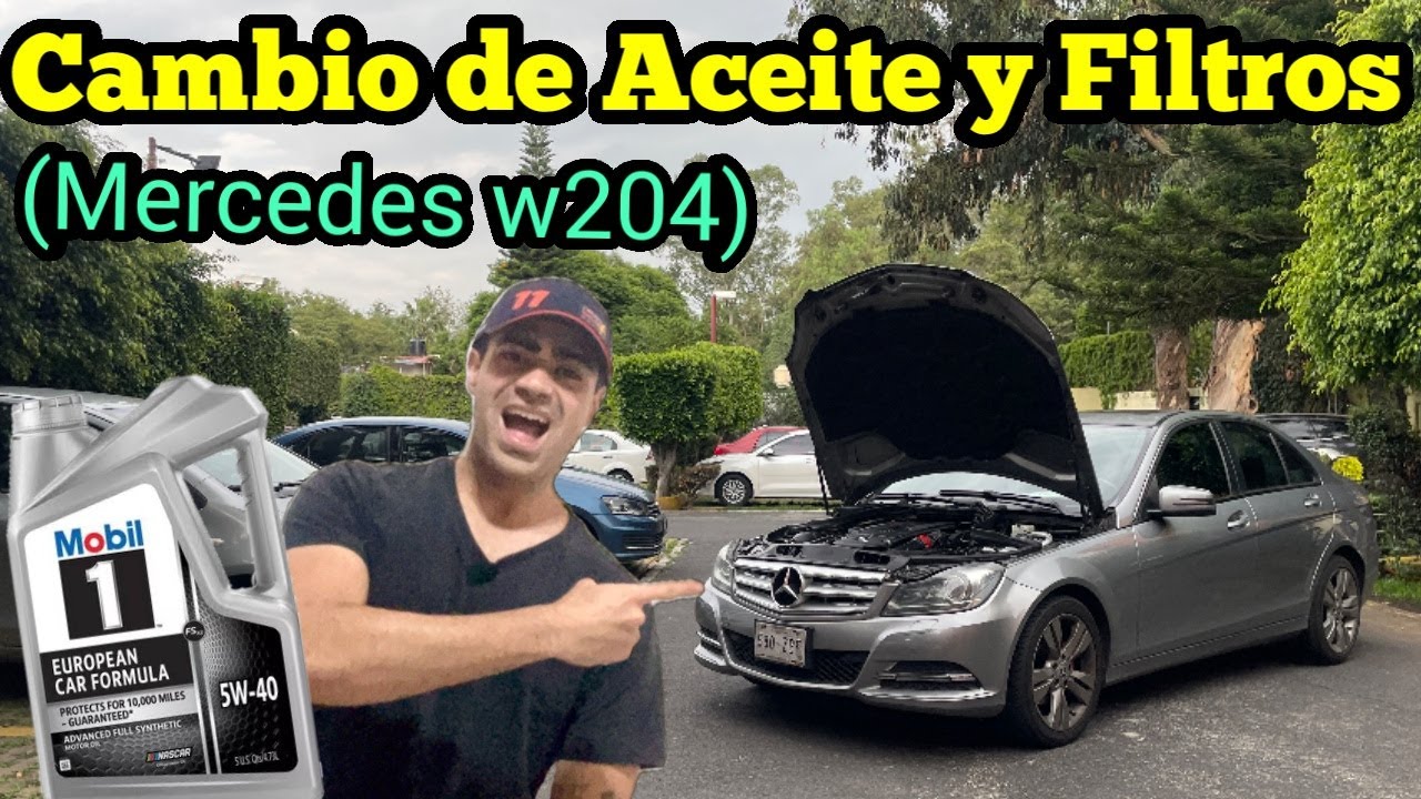 Como Cambiar el Aceite de tu Auto - (Servicio: Mercedes-Benz w204 C200, C250)