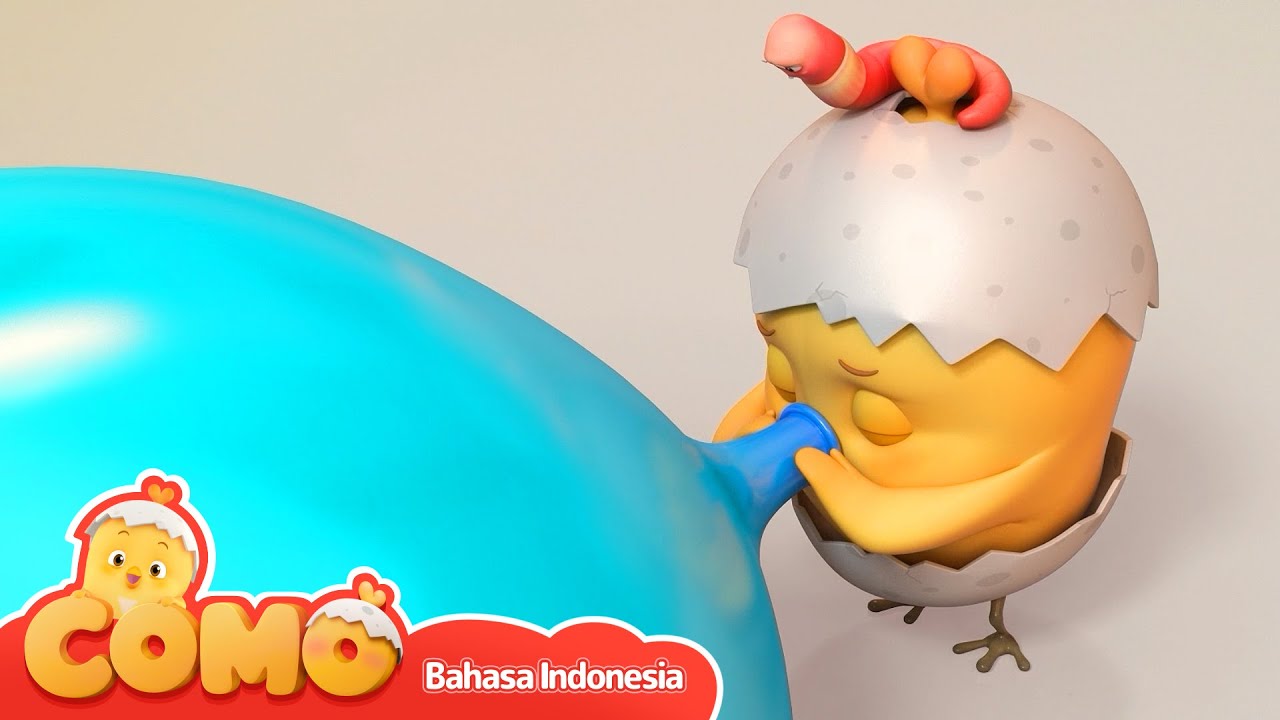 Lomba meniup balon! Amati balon | Amati benda | Como Ingin Tahu!