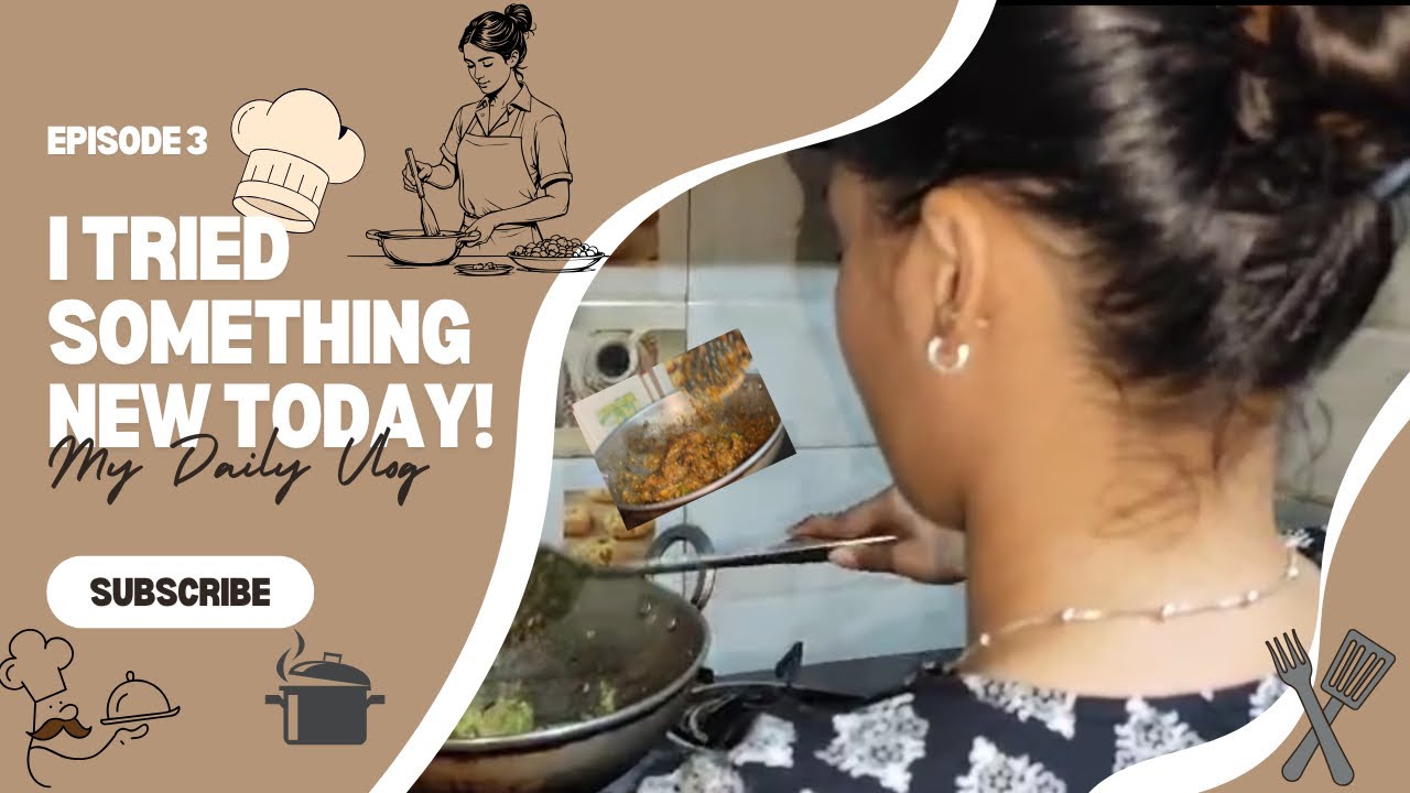 Tried something new at home 👩‍🍳✨. #vlog #cookingvlog #likeandsubscribe #somethingnew 