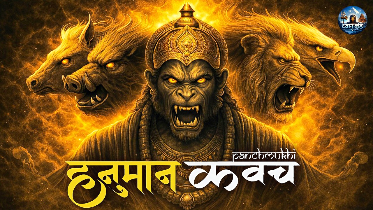 Powerful Panchamukha Hanuman Kavacham | Panchamukhi Kavacham With Lyrics | Hanuman Divine Blessings