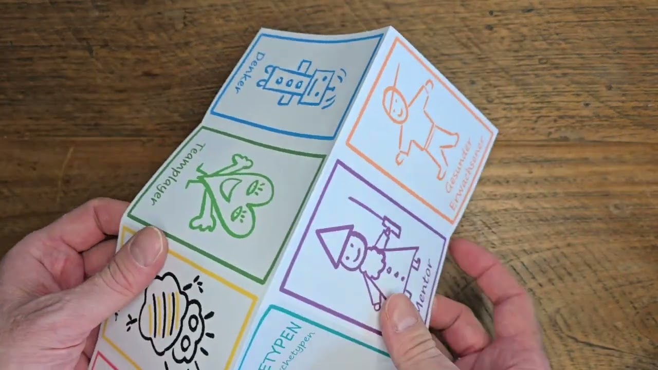 Das A4-Zine falzen und schneiden.
