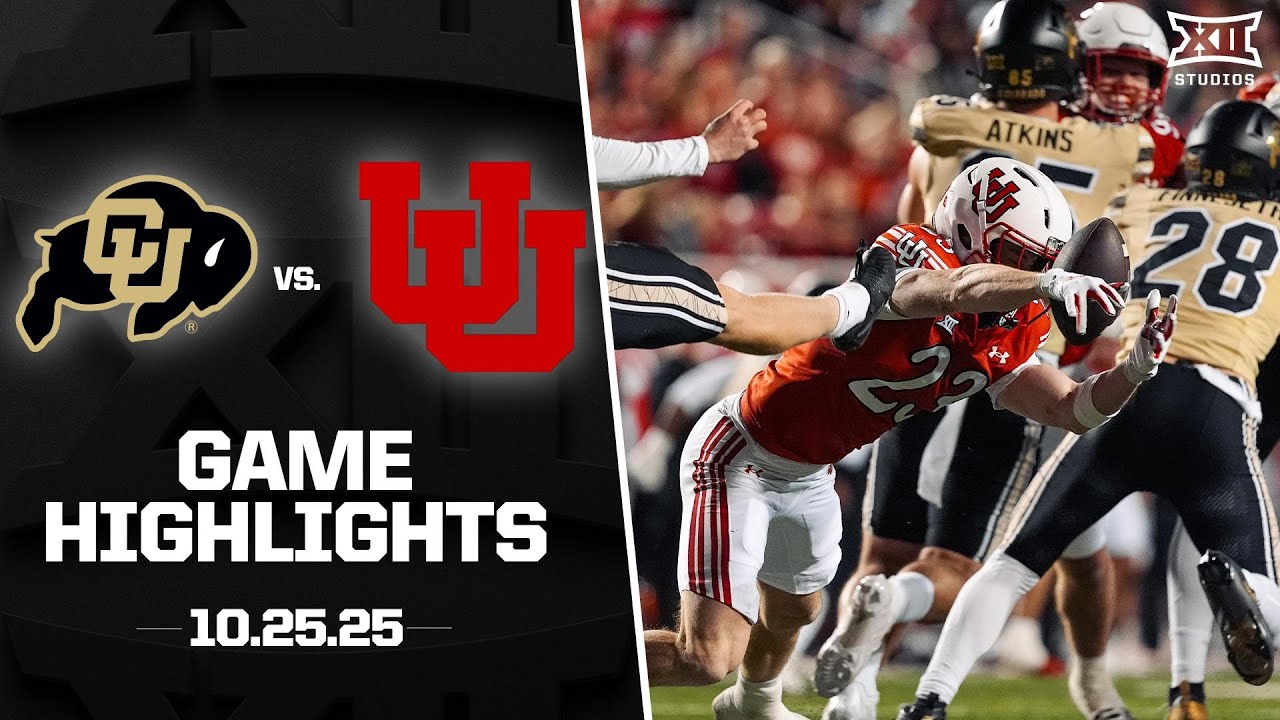 Colorado vs. Utah Game Highlights | 2025 Big 12 Football