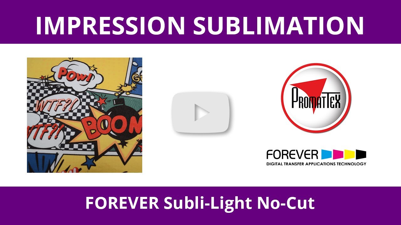 Impression sublimation : FOREVER Subli-Light-No-Cut