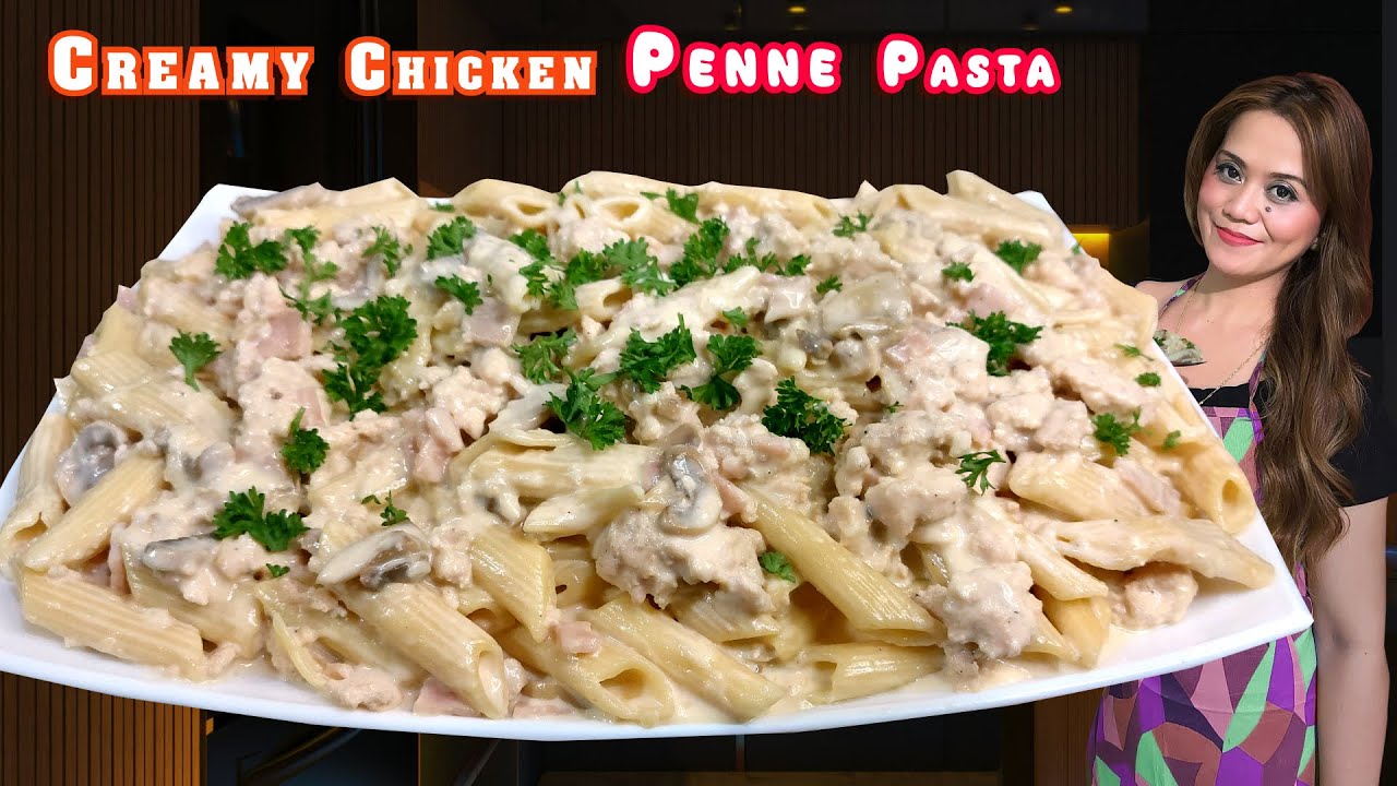 Taste the Creamy Chicken Penne Pasta! SO DELICIOUS!