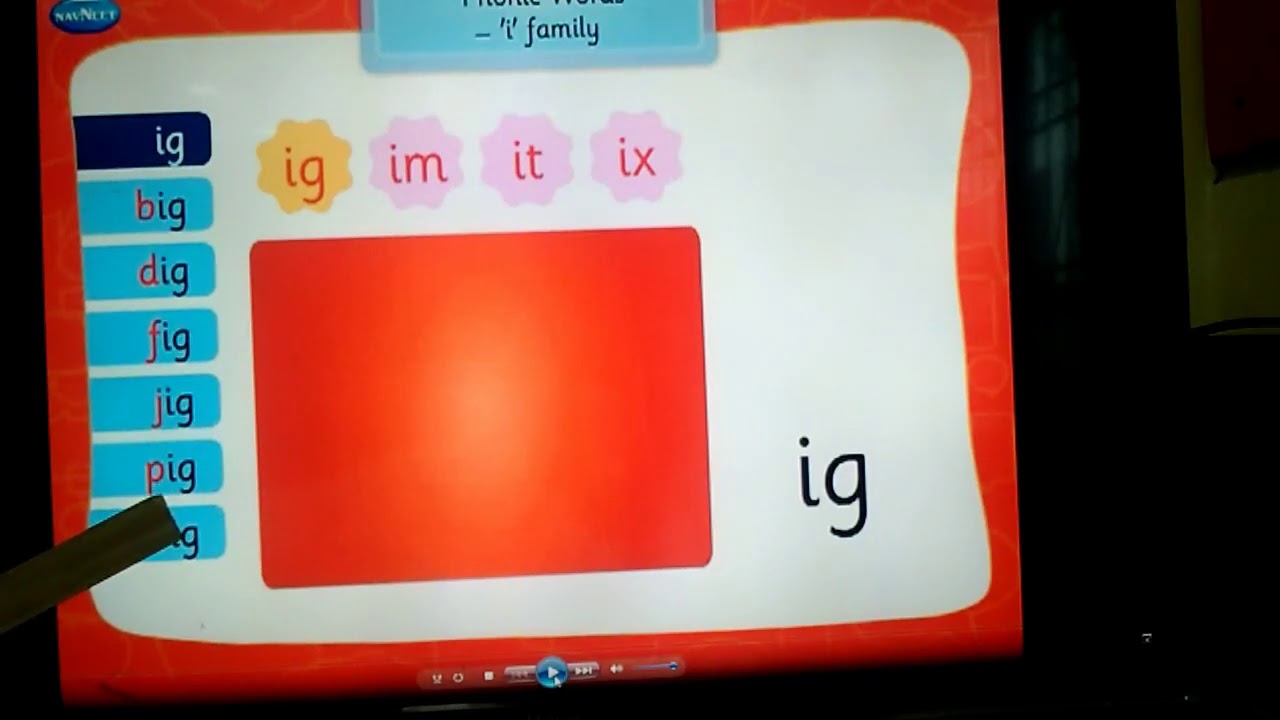 UE 2 letter phonic word ig it im ix