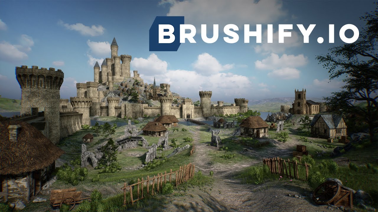 Brushify - Build a Medieval Castle in UE4. Peaceful 2 Hour Tutorial and Showcase.
