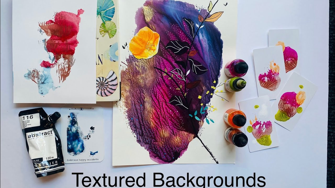 Reticulated and dendritic Texture in Fluid Art.