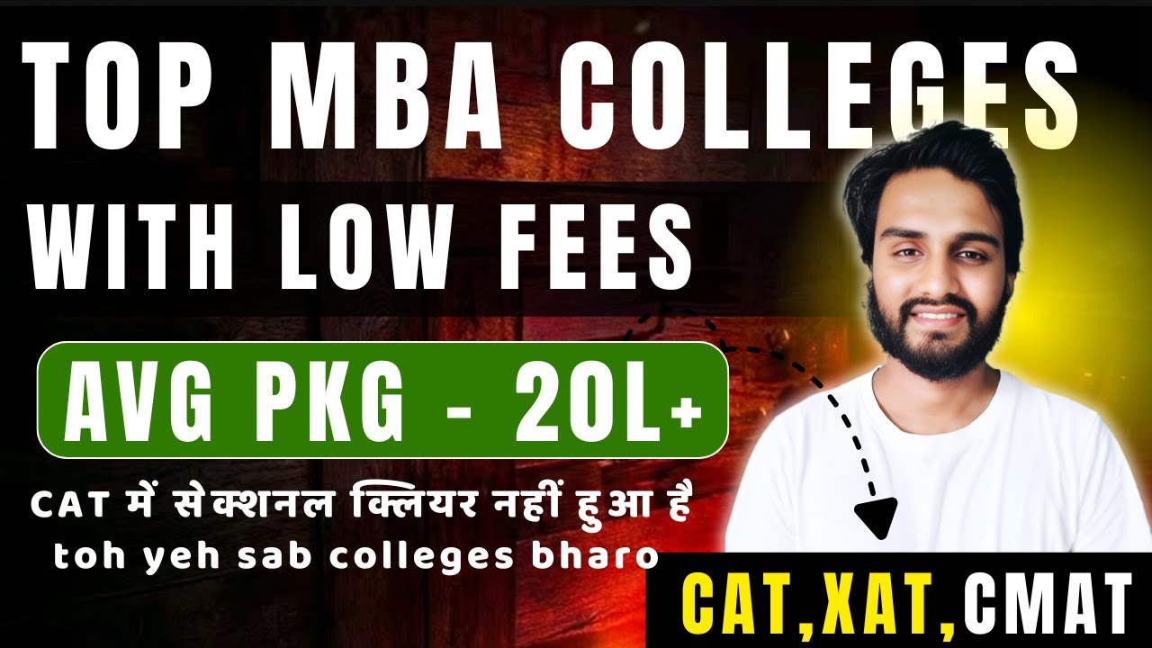 MBA at low fees 💸 | Low Fees MBA Colleges with Best ROI | Cutoffs,Fees,Placements | Hidden Gems!