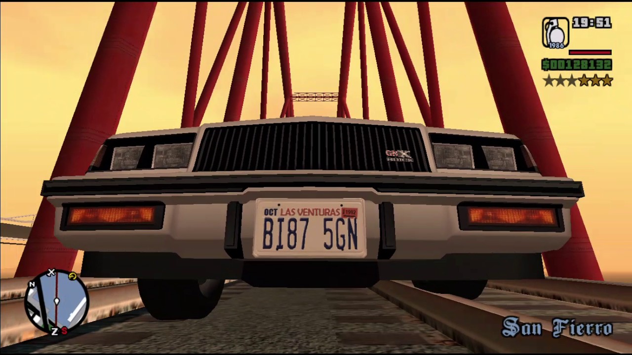 GTA  San Andreas car chase