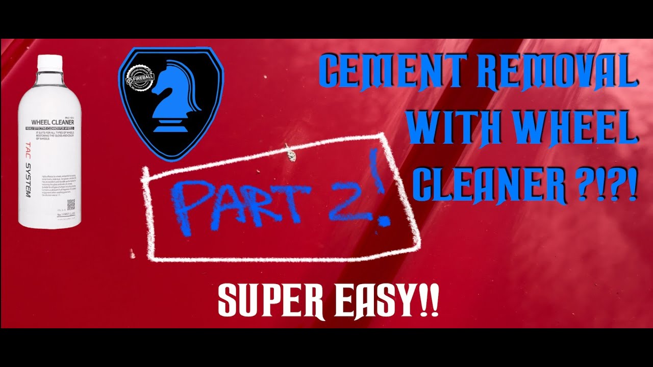 Easier Than Hawk Tuah To Remove Cement From Your Car! Tacsystem Wheel Cleaner! Part 2 KnightAutoPCD