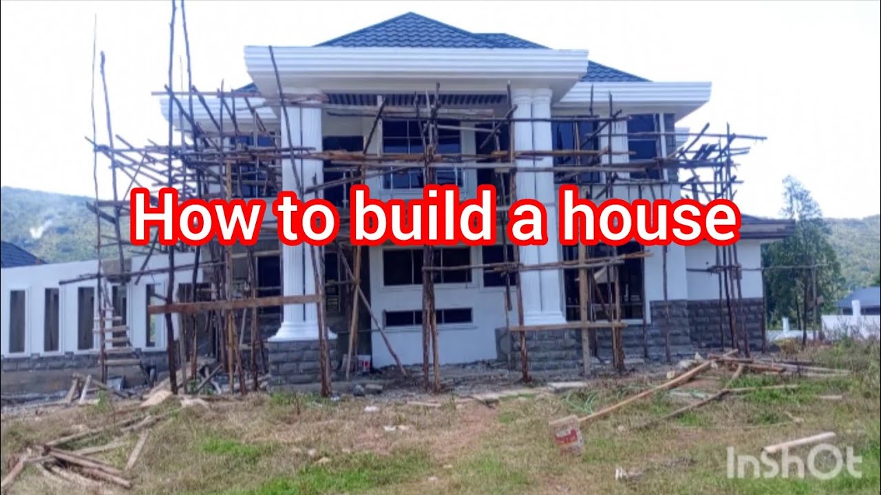 Building a house/ Step by step/ house foundation 