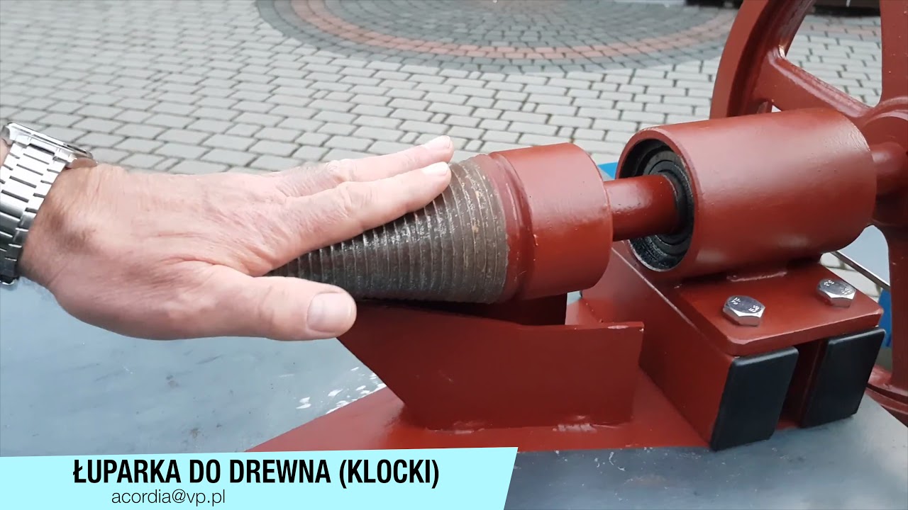 Łuparka do drewna, klocki drewniane łupanie
