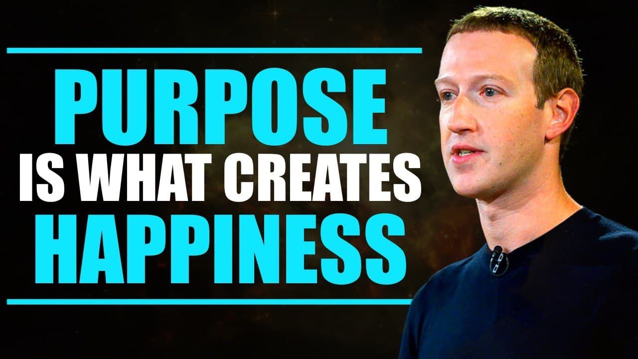 &ldquo;Purpose Is What Creates True Happiness&rdquo; Mark Zuckerberg - Motivational Video
