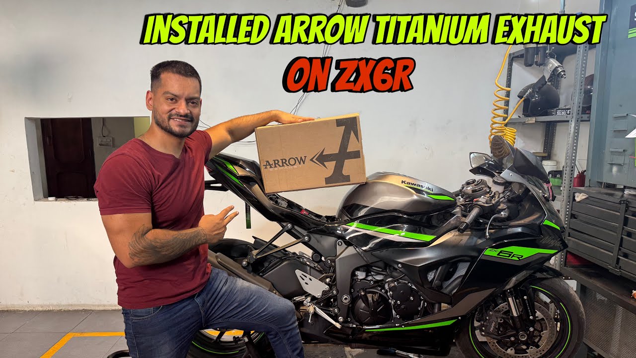 Finally ZX6R Meh Arrow Ka Exhaust Lag Gya🥹 | Amazing Reactions Sabke❤️