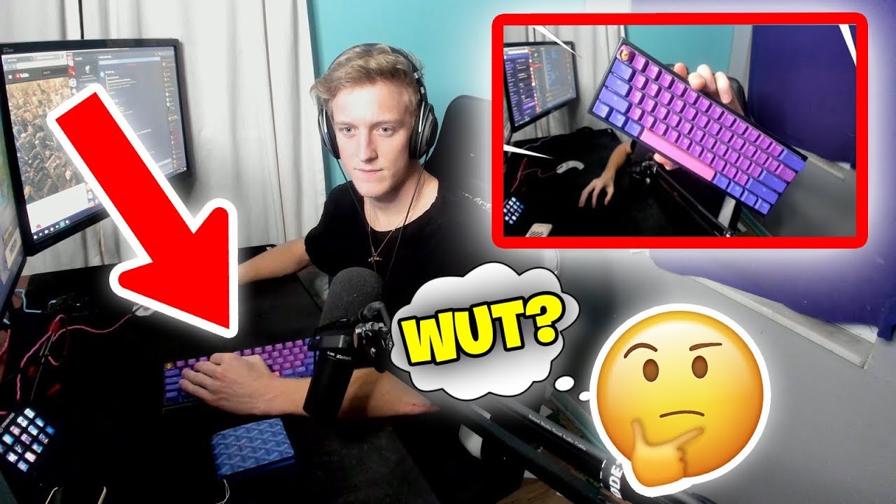 Tfue Explains Why He Plays With a Vertical Keyboard! (Tfue Sideways Keyboard)