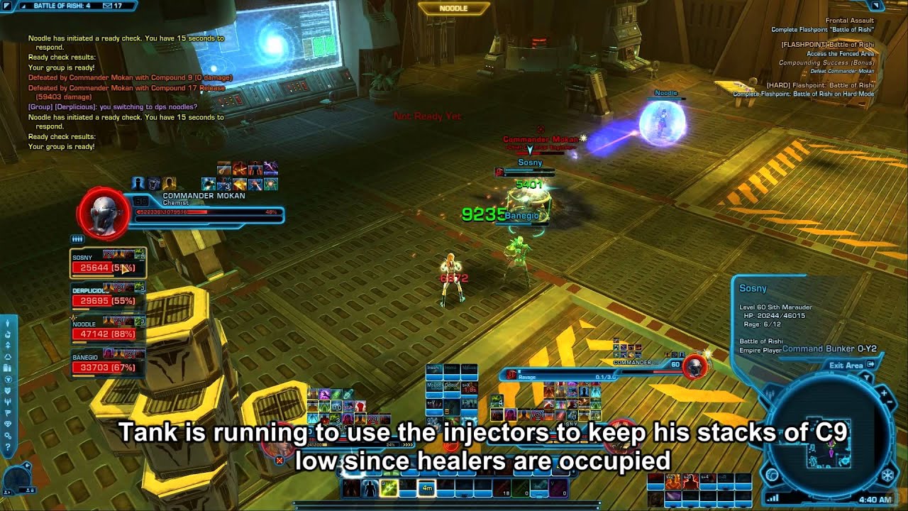SWTOR Hardmode Commander Mokan Battle of Rishi Flashpoint Guide