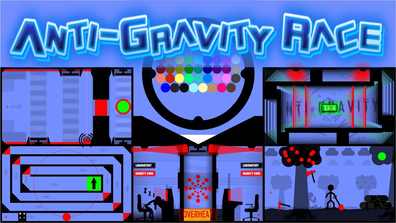 35 Marble Race EP. 46 : Anti-Gravity Race (in Algodoo) | RED HUY
