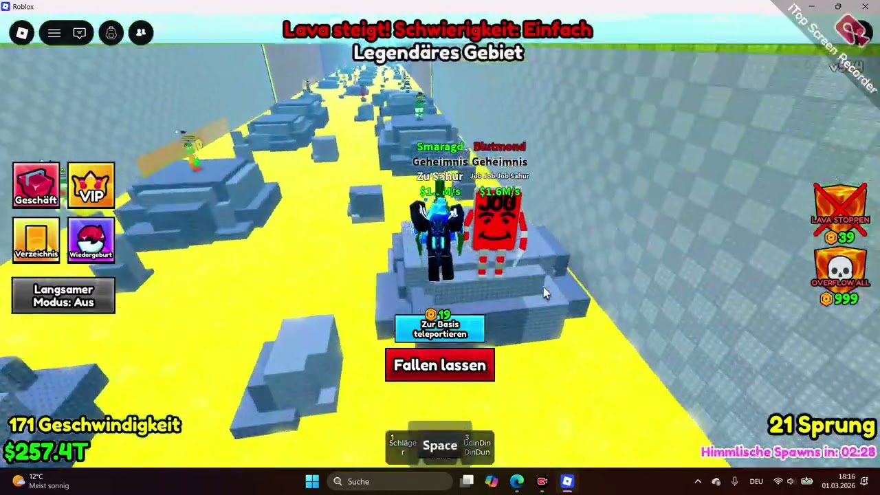 играю в escape lava for brainrots