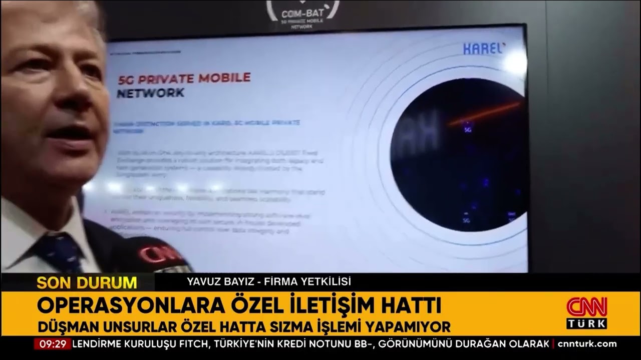CNN Türk | Karel Savunma Teknolojileri Grup Başkanı Yavuz Bayız: 5G Özel Mobil Ağ