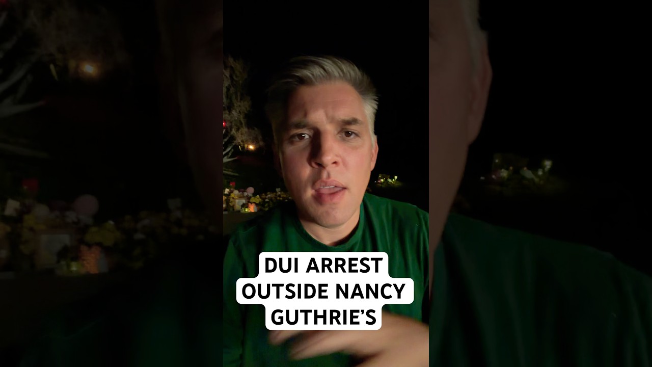 DUI arrest outside Nancy Guthrie&rsquo;s.