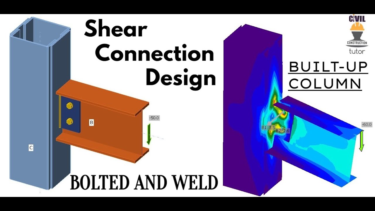 Shear connection design between beam and column Part 5 | IS 800:2007 | ETABS & IDEA STATICA |