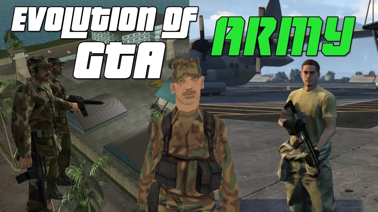 Evolution of ARMY in ALL GTA games (GTA Vice City | GTA San Andreas | GTA V)