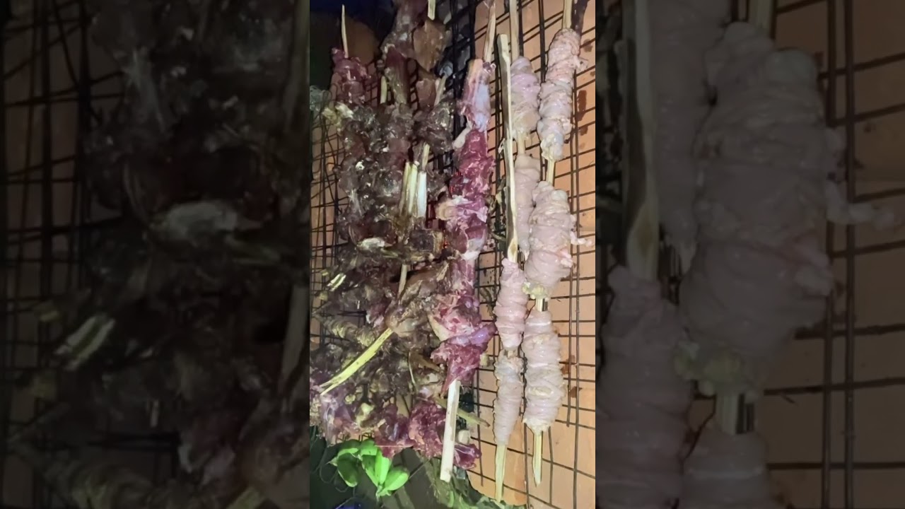 Goat Nyama Choma Roasting on the Eve of a Traditional Wedding@Kanomugisha #goatnyamachoma