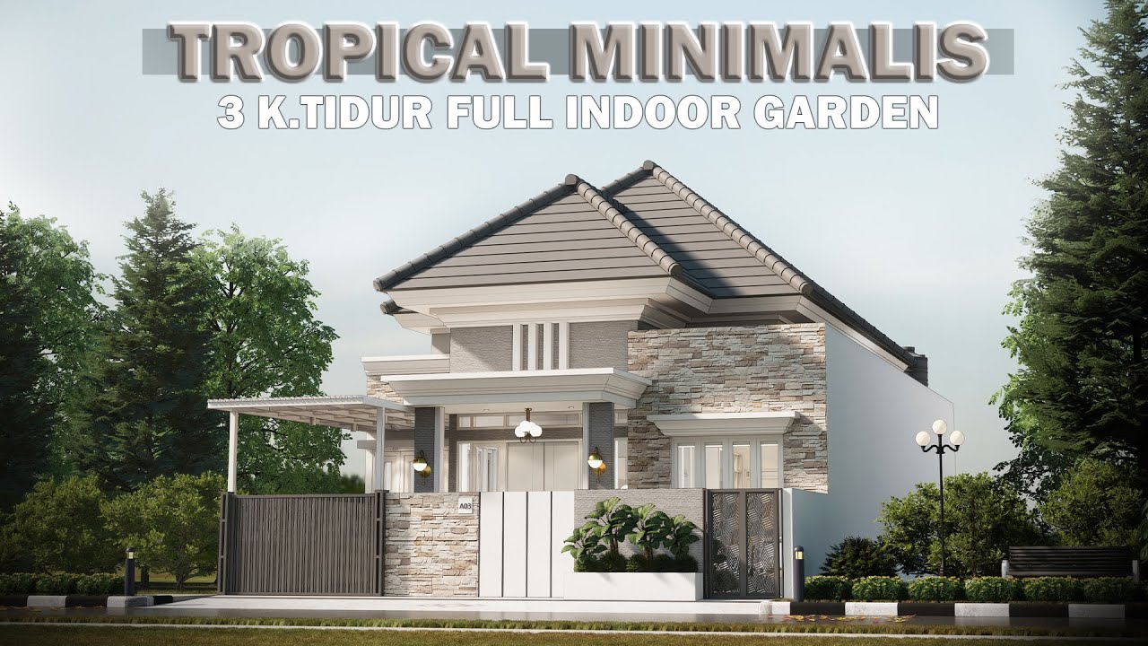 Rumah minimalis lahan 10x20 meter 3 kamar tidur