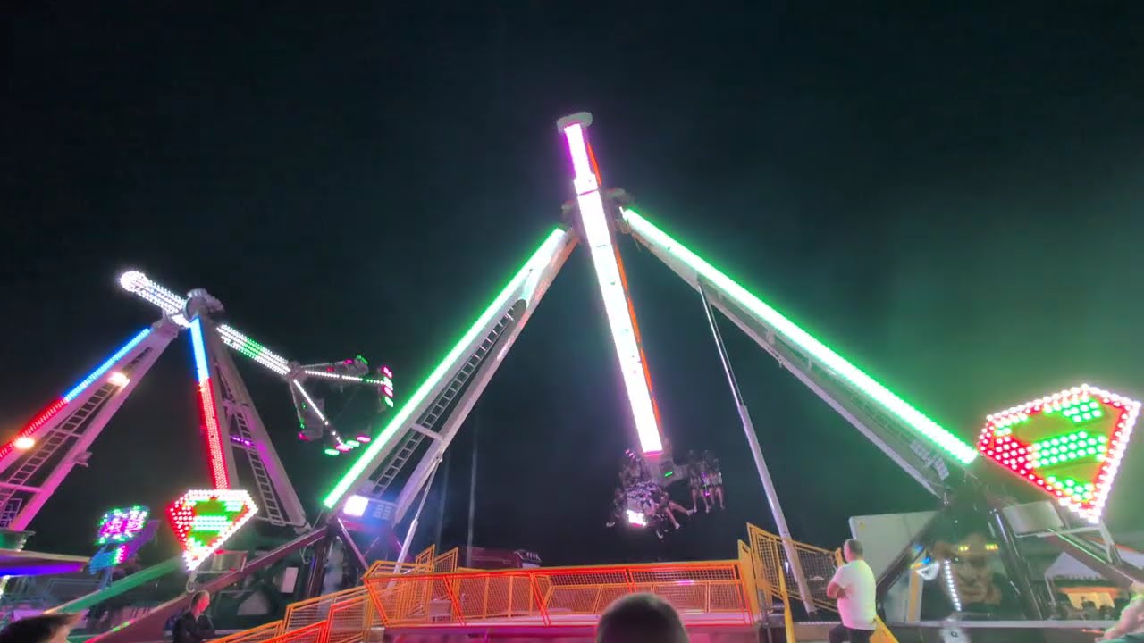 Lunapark Josef Pech - karuzela Superman off ride (Looper) Lwówek 2025