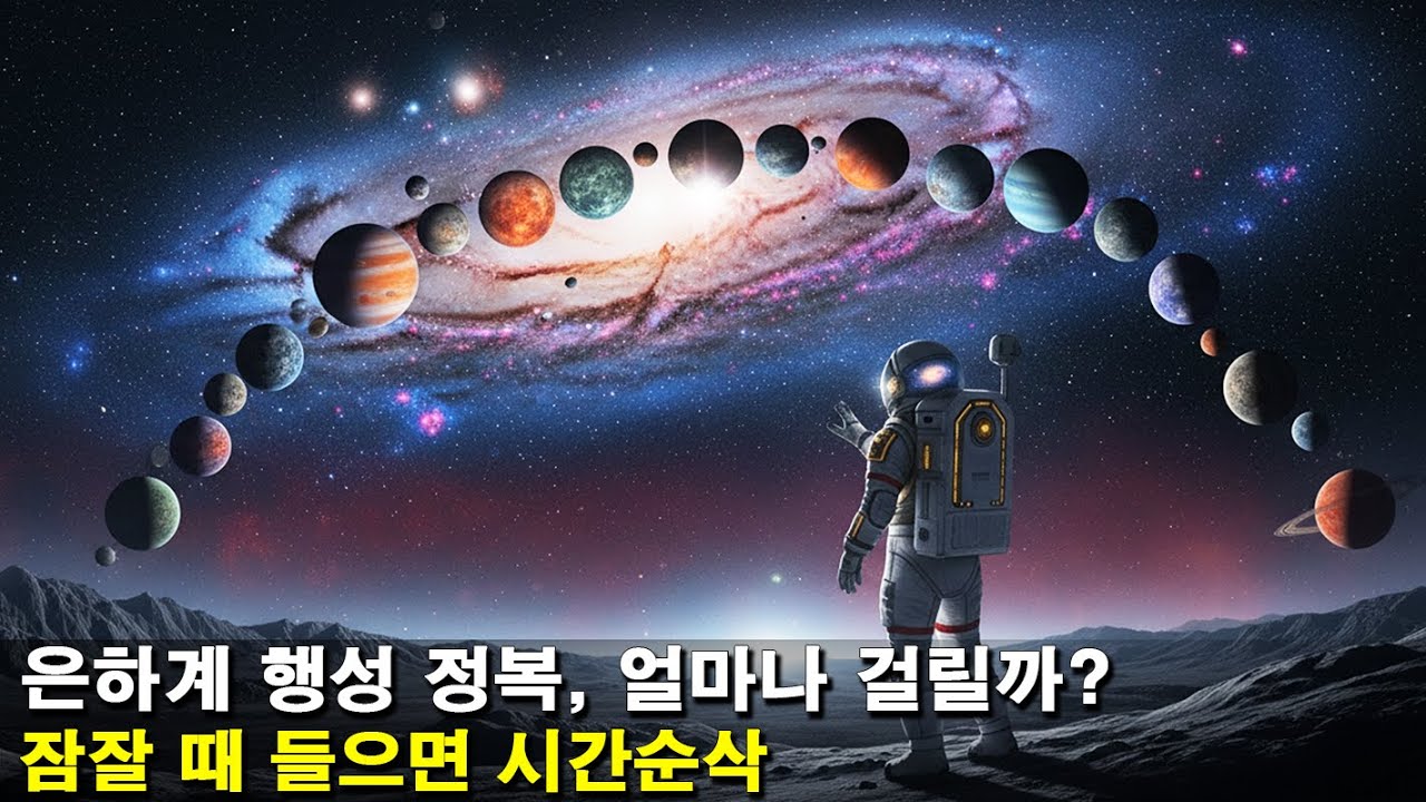 [수면다큐]《우리 은하의 모든 행성에 도달하는 데 얼마나 걸릴까?》잠잘 때 들으면 시간순삭!