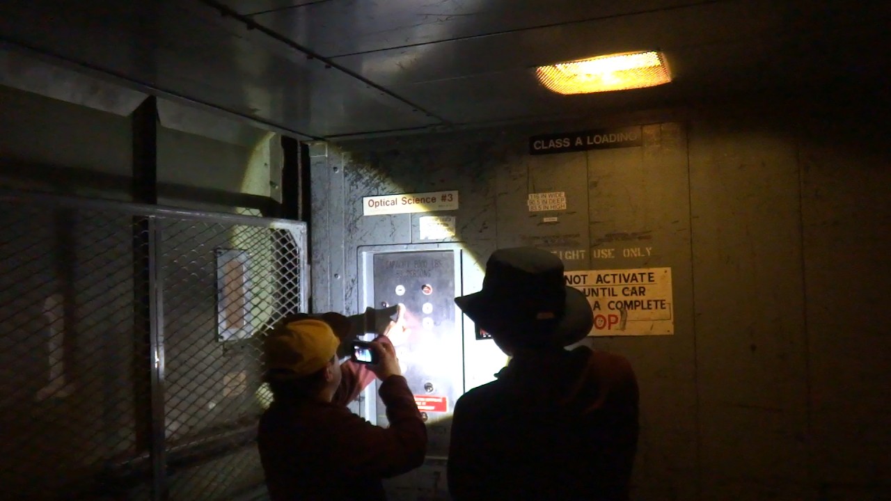 TX30 Retake: Vintage Traction Freight Elevator @ Meinel Optical Sciences Building ,U of A, Tucson AZ
