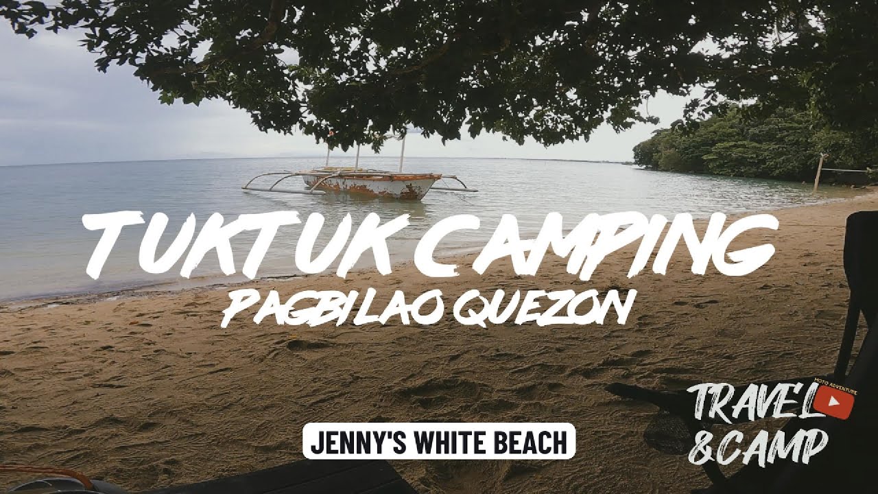 Tuktuk Camping sa Jenny's white beach Pagbilao quezon gamit ang bajaj maxima z tara travel & camping