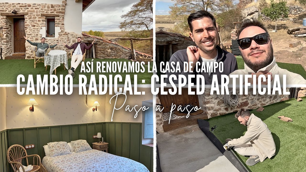 &iexcl;VAYA CAMBIO! 😱 NUEVO JARD&Iacute;N en la CASA DE CAMPO 🏡 PASO A PASO del C&Eacute;SPED ARTIFICIAL 🌿 Decoramos 🥰