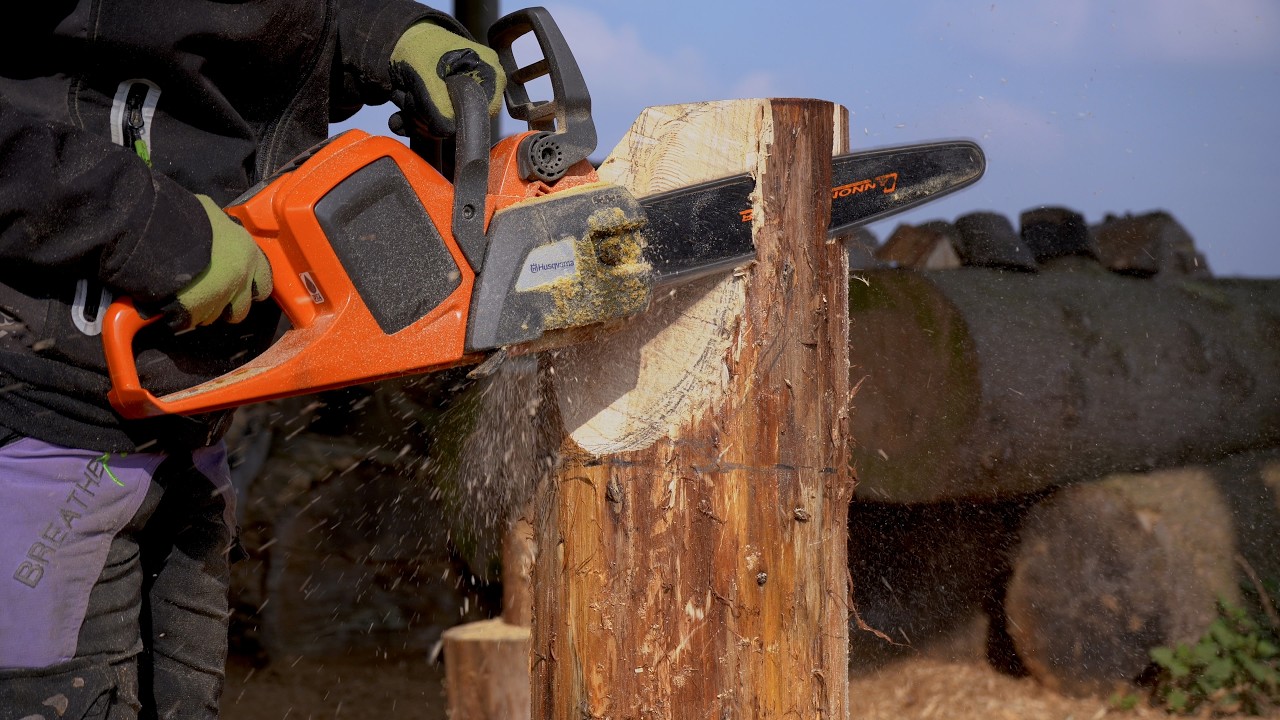 Chainsaw Carving a Tawny Owl Step-by-step