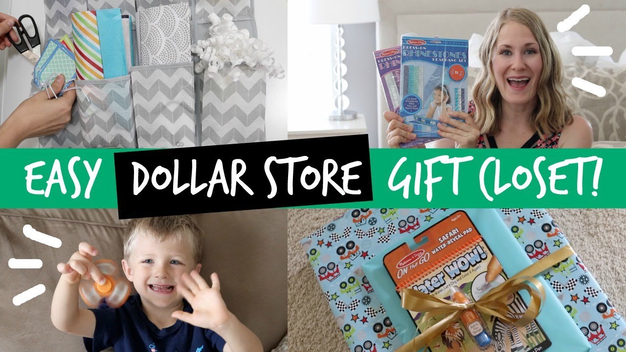 ORGANIZED GIFT CLOSET | Online Dollar Store Shopping & Haul (feat. Hollar)
