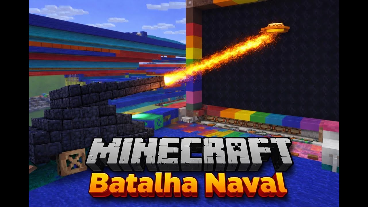 BATALHA NAVAL 100% COM REDSTONE - DESAFIO DO LED VINICCIUS13