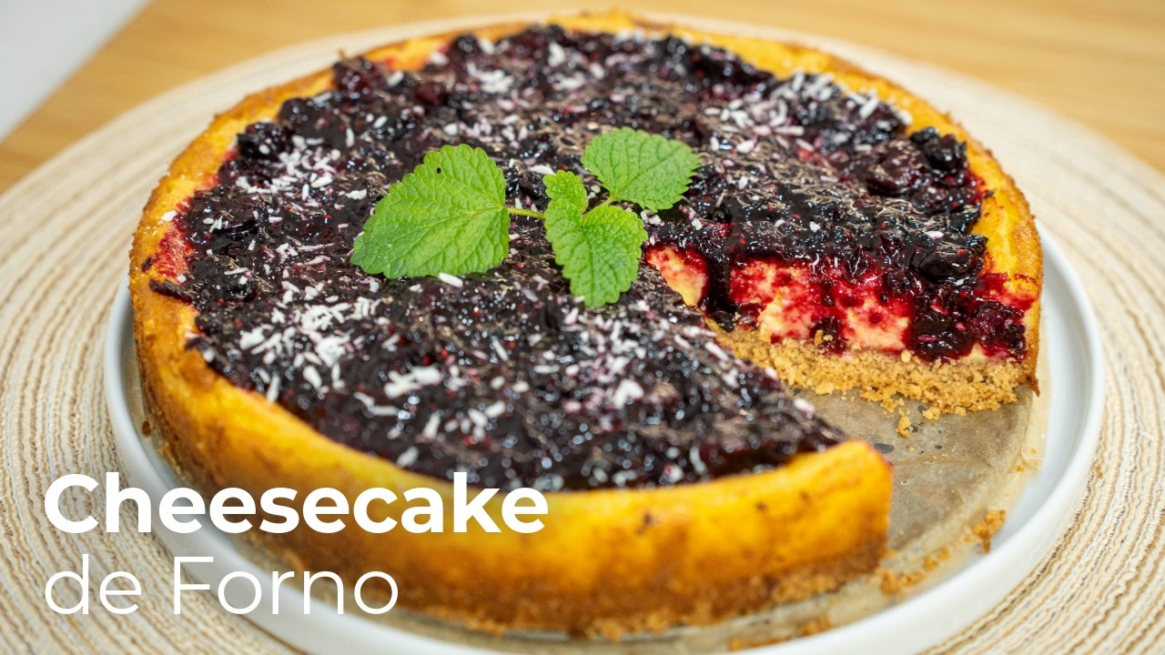 Como Fazer o Cheesecake de Forno PERFEITO com Frutos Vermelhos!