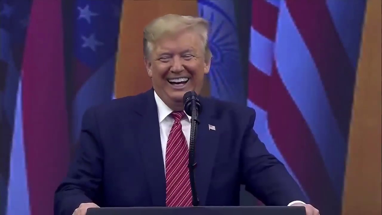 President Donald Trump addressing at Howdy Modi event