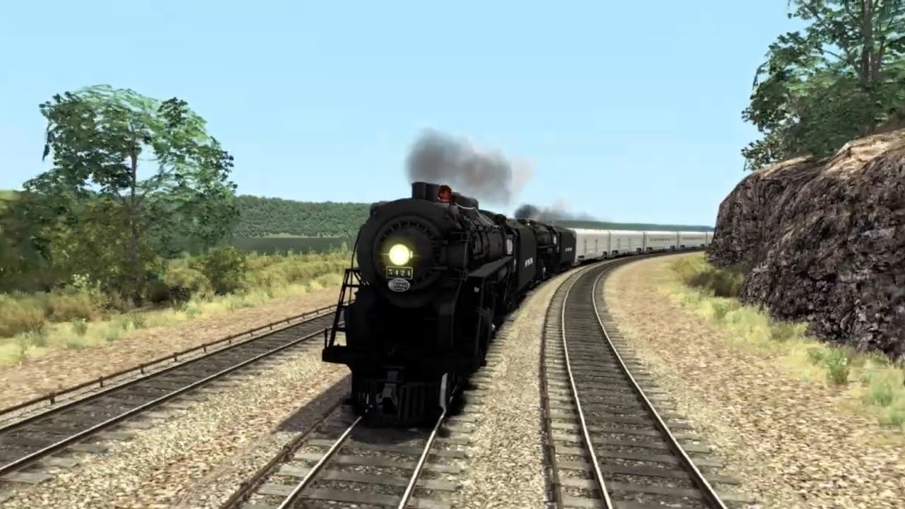 Train Simulator Classic NYC Hudson double header flying down the mainline