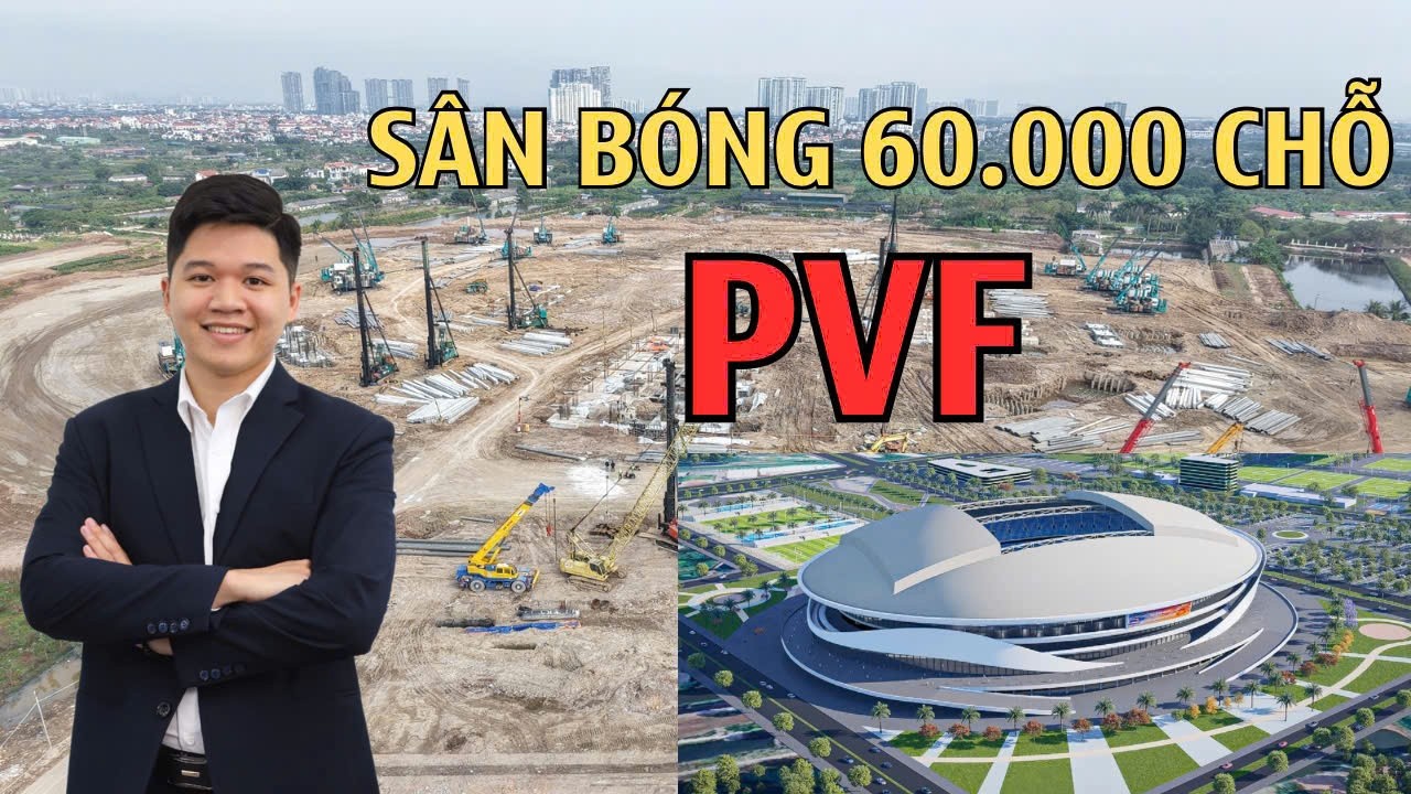 Cận cảnh tiến độ sân vận động PVF tại Văn Giang Hưng Yên gấp rút hoàn thành trước T3/2027