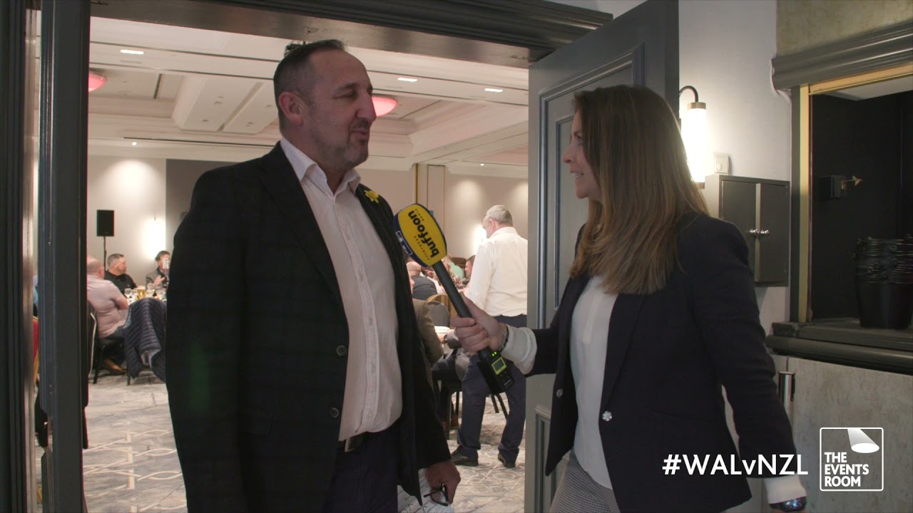Rupert Moon at Wales v New Zealand Hospitality 2021