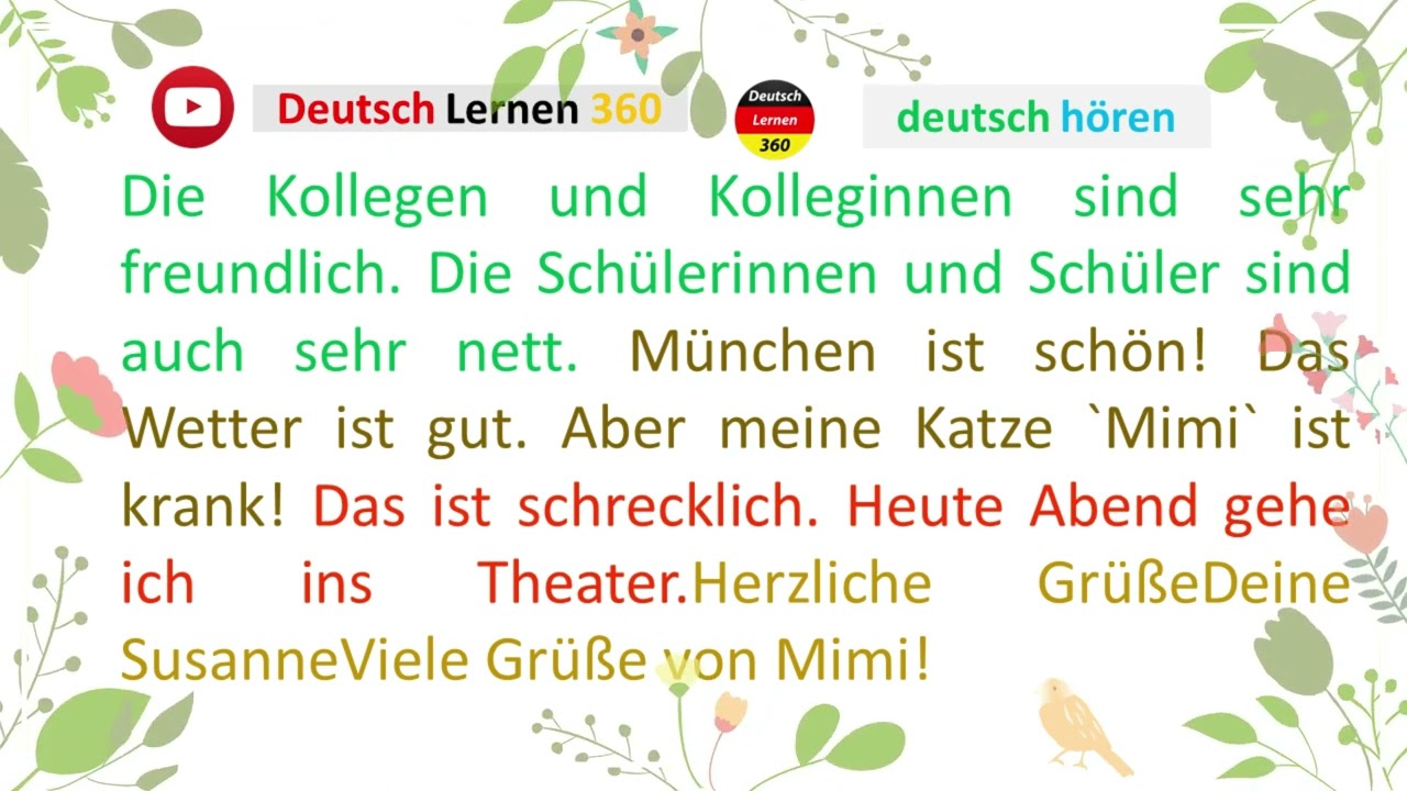 Deutsch Lernen  A1  || German Conversation for Beginners | German Phrases To Know