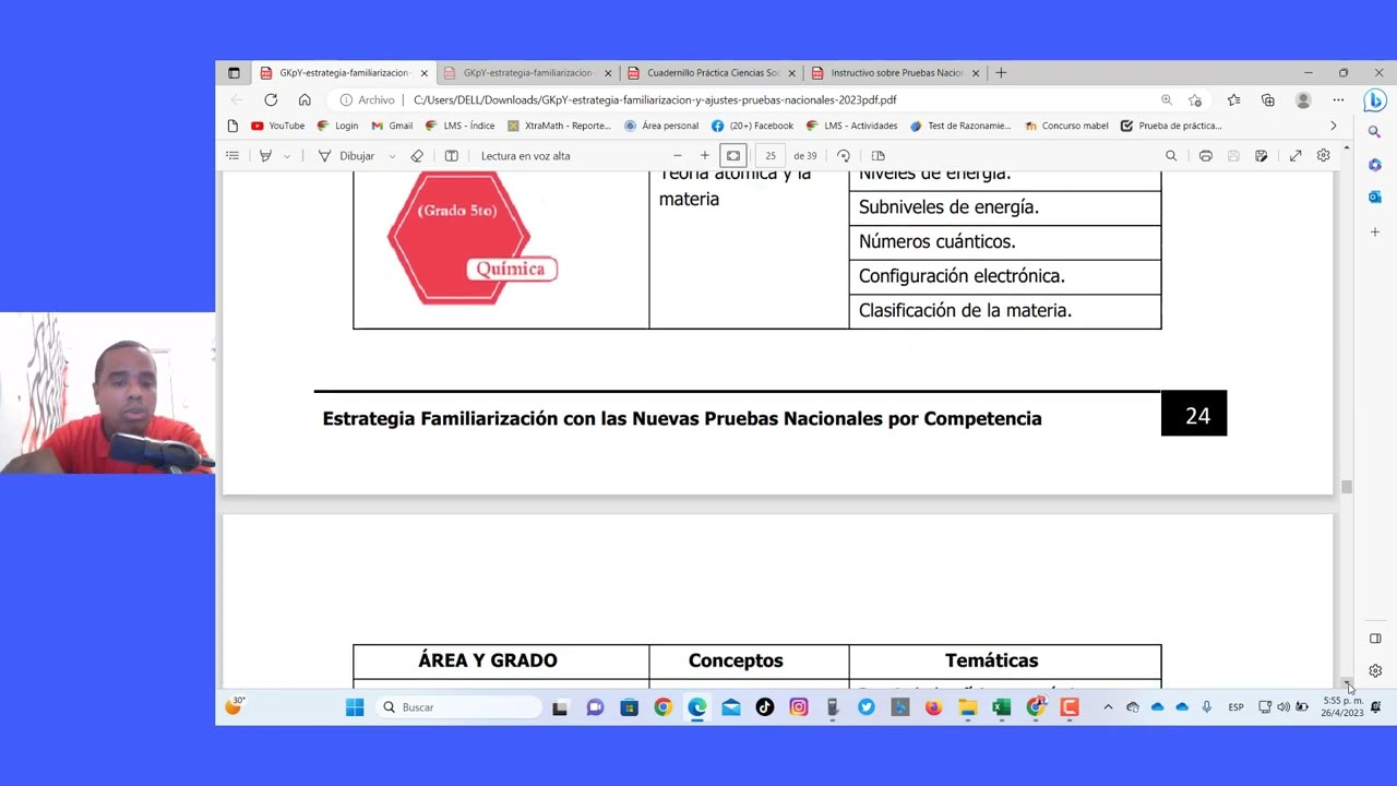 CONTENIDOS QUE SE VAN A PRIORIZAR EN LAS PRUEBAS NACIONALES 2023